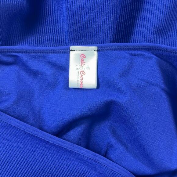 Cali Curves One Shoulder Shapewear Dress Royal Blue Size 1X/2X, fits up to 3X/4X - Picture 5 of 5